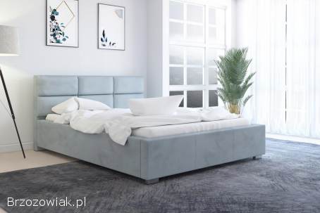 Łóżka tapicerowane z pojemnikiem do sypialni