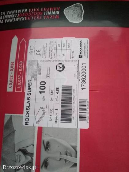 Wełna skalna firmy Rockwool 10 cm