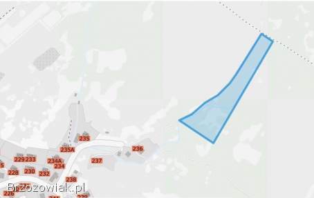 Działka rolna z możliwością uzyskania warunków zabudowy 89,  19ar Uherce Mineralne