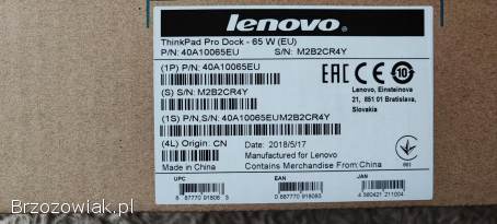 Lenovo ThinkPad Pro Dock 65W 40A10065EU -  stacja dokująca